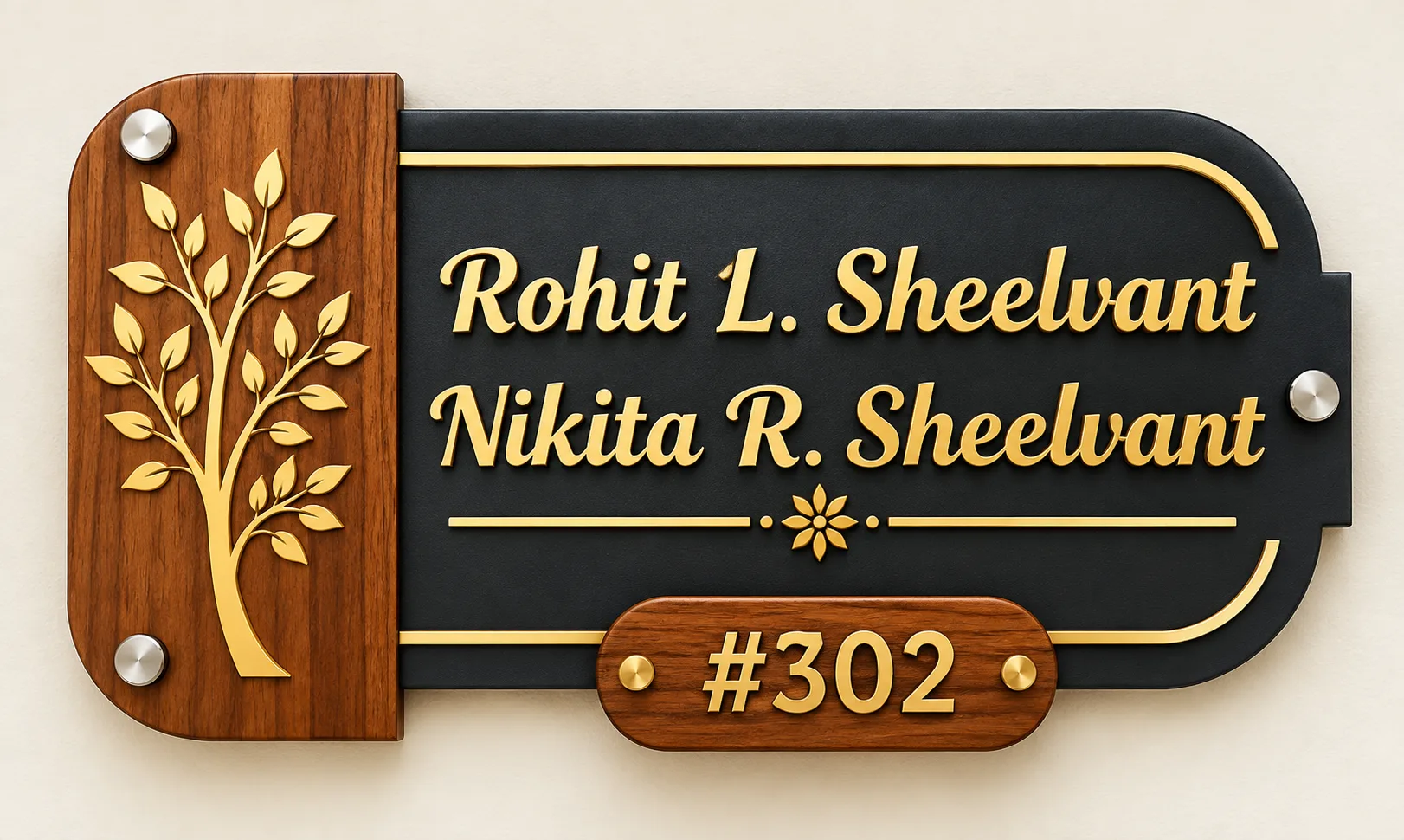 House decorative CNC-cut panel